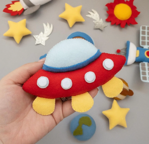 Mobile per Culla a Tema Spazio per Bambino, Astronauta, Pianeti, Decorazione per Cameretta, Razzo, Satellite - Product Image 3