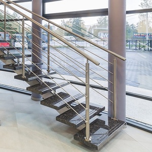 Rampe d'escalier en acier pour maison, garde-corps pour escaliers extérieurs - Product Image 5