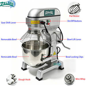 Mélangeur planétaire commercial 30L/40L 3 vitesses 120/240/468 R/m pour boulangerie et pâtisserie - Product Image 5
