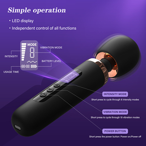 Vibrateur puissant avec écran LCD intelligent, stimulateur clitoridien <span class=keywords><strong>de</strong></span> haute qualité, masseur rechargeable, jouets sexuels pour adultes pour femmes - Product Image 3
