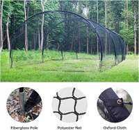 Cages de frappe de baseball portables 3*4*2.8m, Cage de frappe de baseball 6*4*2.8m, Filet de protection pour cage de cricket pour l'entraînement en extérieur