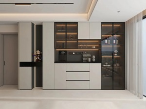 Contemporary Design Solid Wood Modular <strong>Sideboard</strong> Buffet Cabinet <strong>for</strong> <strong>Kitchen</strong> Dining Room - Product Image 2
