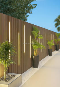 Colonne carrée en bois WPC écologique <span class=keywords><strong>cloison</strong></span> de salon poutre grille écran plafond carré bois matériel entrée - Product Image 2