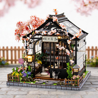 Nuevo Modelo de Cabaña Japonesa en Miniatura para Armar, Manualidad Arquitectónica de Madera, Juguete Decorativo, Edades 14+, Color