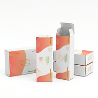 Caja de Cartón con Tapa Plegable Impresa Personalizada, Embalaje de Papel Ecológico para Cosméticos y Productos Pequeños