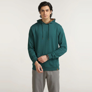 Sweat-shirt à capuche épais pour homme, doublé thermiquement, pour la protection contre le froid, sweat-shirt à capuche à enfiler - Product Image 1