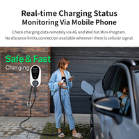 7KW AC EV Şarj İstasyonu Kolon Tipi Tip 2 Araç Şarj Cihazı APP Uzaktan Gerçek Zamanlı Şarj Monitörü Çoklu Senaryo EV Şarj Cihazı