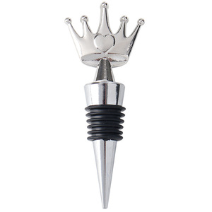 Crown Wine <b>Stopper</b> Zinc Alloy Gold Silver Sealing Bottle <b>Stopper</b> Wedding Gift - Product Image 4