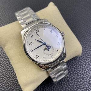 นาฬิกาข้อมือผู้ชายระบบจักรกลอัตโนมัติ รุ่น Moon Phase  ตัวเรือนสแตนเลสสตีล Latiris คุณภาพสูง พร้อมกลไก ETA และกระจกแซฟไฟร์ - Product Image 2