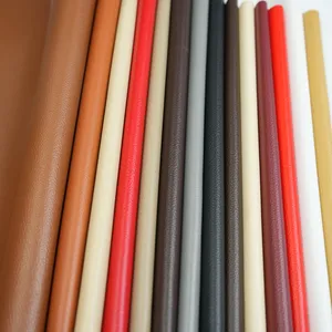 1mm Embossed Li Chi Grain PVC Synthetic Leather Waterproof and Elastic for Sofa Chair Home Textile Decorative Furniture
