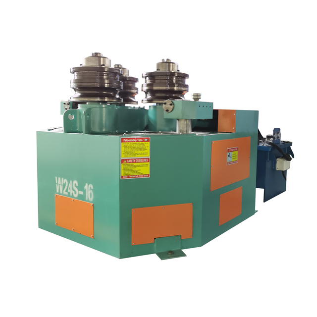 High Quality 3 Roller 75mm Profile Pipe Angle CNC Bending Machine CNC W24S-16