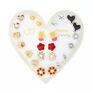 Vendita all'ingrosso di tendenza fatta a mano in stile coreano orecchini pendenti di strass ciondolo religioso gioielli di moda per le donne vendita calda - Product Image 2