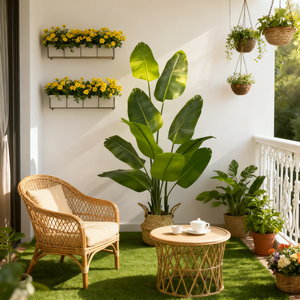Plante artificielle réaliste Oiseau de <span class=keywords><strong>paradis</strong></span> de 1,2 m/1,5 m/1,8 m, grande plante d'intérieur en soie pour salon, bureau, chambre à coucher, décoration de la maison - Product Image 6