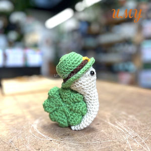 لعبة عيد القديس باركسون دمية الخرفان المحشوة المصغرة مخصصة جديدة صغيرة ناعمة حلزون قطيفة منتجات الحلزونات لعبة الكروشيه أميجورومي - Product Image 3