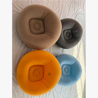 Nouveau fauteuil gonflable moderne et minimaliste en PVC, pour l'extérieur/l'intérieur, canapé simple floqué, tabouret gonflable pliable