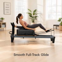 Machine de Pilates Reformer à rail complet, durable, avec logo personnalisé, cadre en alliage d'aluminium, équipement de fitness pour studio, OEM ODM