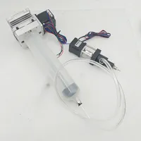 Funssor Kit Peningkatan Sistem Ekstruder Sekrup Pasta Tanah Liat Paduan Aluminium Motor Pendorong Roda Gigi Cacing untuk Perakitan Printer 3D Keramik DIY