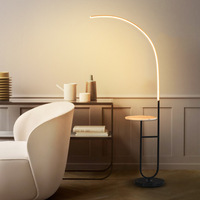 Design Nordique Minimaliste Ajustable Simple Led Debout Lampadaire d'Angle Lampadaire Base en Marbre Chambre Salon Bureau