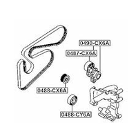 Poulie tendeur de courroie 1341A042 532073710 VKM65088 1341A065 Roulement tendeur VKMA65197 Kit de courroie trapézoïdale pour Mitsubishi Lancer