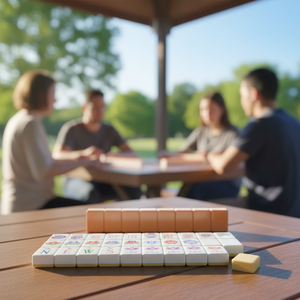 Ensemble <span class=keywords><strong>de</strong></span> <span class=keywords><strong>Mahjong</strong></span> Américain Moderne <span class=keywords><strong>de</strong></span> Luxe Écologique Personnalisé 160 Tuiles Tapis Jaunes <span class=keywords><strong>de</strong></span> Noël Sac Oh My <span class=keywords><strong>Mahjong</strong></span> Entertainment - Product Image 5