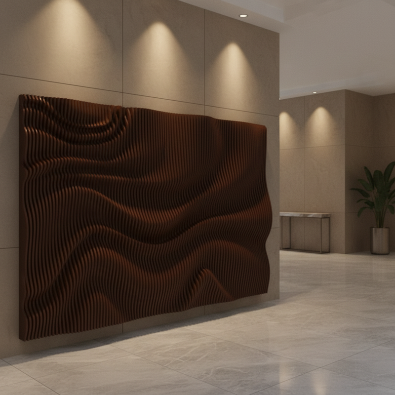 Customized Wood Wall Decor Geometric Large