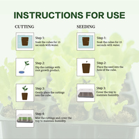 Usine Coco Coir Tourbe Croissance Démarreur Plug Culture Légumes Plante Sol pour Couper Les Semis Croissant 50 Pcs