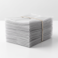 Sac en polyéthylène transparent LDPE à fond plat et ouverture supérieure, robuste et recyclable, pour l'emballage de pièces détachées automobiles