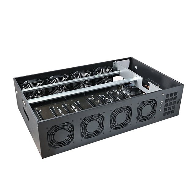 70mm Spacing 8 Gpu Computer case Using at Home Frame Rig Graphics case Silent Gpu 3070 Server case
