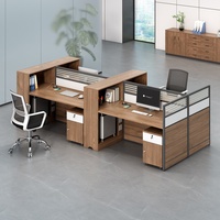 Bureau de travail commercial moderne ML avec cloison extensible, table en bois, poste de travail de bureau, garantie de 3 ans, multi-usages