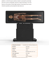 Meja anatomi Virtual manusia 3D Digital, tabel Digital Dissection pengajaran anatomi untuk pendidikan sekolah