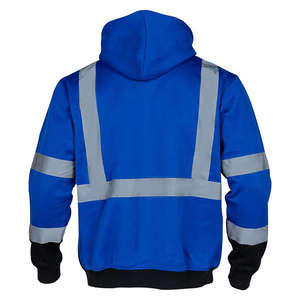 ओम फ्लेक्स कस्टम लोगो निर्माण यूनिसेक्स वर्कवियर कई जेट्स स्वेटशर्ट के साथ-साथ परावर्तक शीतकालीन सुरक्षा जैकेट - Product Image 2