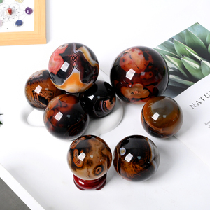 High Quality <b>Crystal</b> sphere sardonyx agate <b>ball</b> for Home Decoration - Product Image 5
