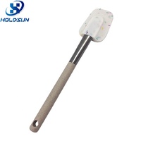 Spatule décorative en silicone de qualité alimentaire résistante à la chaleur pour la cuisine et la pâtisserie, outil de mélange et de raclage pour gâteaux et crèmes