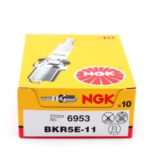 BKR5E-11 6953 Bujía Original NGK de Larga Duración para Sistema de Motor con Certificados Intercambiables BKR5E K16PR-<span class=keywords><strong>U</strong></span>  <span class=keywords><strong>K16R</strong></span>-<span class=keywords><strong>U</strong></span> - Product Image 1