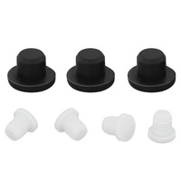 Couvercle de trou de bouchon en silicone Couvercle de trou de panneau de verrouillage rond en plastique Tube de trou en silicone 12mm