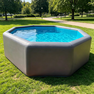 Piscina Inflable <span class=keywords><strong>de</strong></span> PVC con Diseño Hexagonal Grande Personalizada, <span class=keywords><strong>de</strong></span> 4m/5m <span class=keywords><strong>de</strong></span> Diámetro, para Uso Familiar en Exteriores y Jardines - Product Image 5