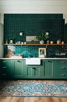 Panneau de porte d'armoire de cuisine modulaire en acier inoxydable, crédence d'évier, contre-placage écologique, design moderne, garantie 15 ans - Personnalisable
