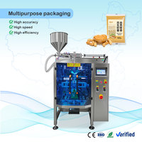 Máquina Empacadora Vertical Automática VFFS para Alimentos Líquidos y Pastosos con Envoltura en Bolsas de Papel, Etiquetado de Película de Alta Velocidad y Motor de Empaquetado