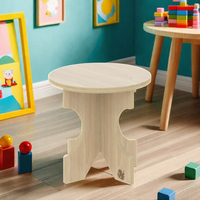 EMA-Éducation précoce pour enfants, jeu, bureau en bois, petite table ronde et ensemble de chaises