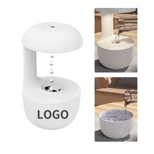 Custom Mini <b>USB</b> Air Humidifier Portable Home Use White Ultrasonic Anti Gravity Aroma Diffuser with <b>Night</b> <b>Light</b> - Product Image 2