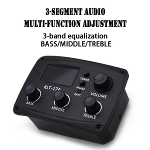 China OEM 3-Band EQ Sistema de pastilla de guitarra acústica Estilo de barra dura con sintonizador de volumen Controles de fase Salida de 6,35mm para guitarra popular - Product Image 2