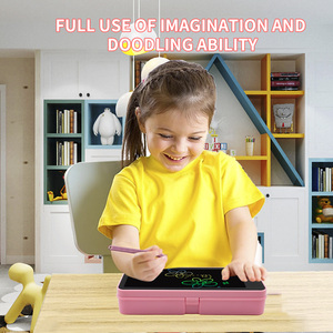 Stampa simpatico cartone animato scatola di cancelleria grande capacità LCD scrittura Tablet con astuccio - Product Image 5