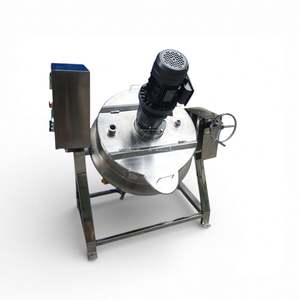 Marmite de cuisson industrielle à double enveloppe avec agitateur planétaire pour la production de sirop de sucre, de confiture et de sauces - Product Image 1