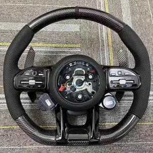 Volant de voiture personnalisé en fibre de carbone pour Mercedes-Benz <span class=keywords><strong>AMG</strong></span> Performance W167 W177 W190 W213 W217 W222 - Product Image 2