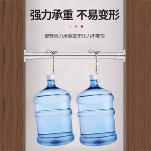 Stainless Steel Round Tube Clothes Hanger Wall Mount 304 Stainless Steel <b>Wardrobe</b> <b>Hardware</b> - Product Image 2