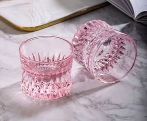 Tasse de bar créative en verre de whisky en cristal rose, gobelet à boisson forte en forme de taille, utilisation exclusive pour la maison et le <span class=keywords><strong>pub</strong></span> - Product Image 2