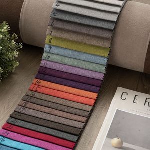 Encrypted Slub Linen <b>Fabric</b> Thick Linen Cloth For Sofa Cover Pillow Soft Pack Engineering Decoration Wholesale - Product Image 1