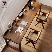 Bureau d'ordinateur moderne simple à panneaux solides, modulaire et extensible, pour la maison, le bureau ou la chambre, petit bureau rectangulaire pour l'écriture