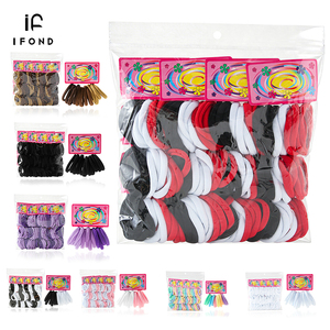 ยางรัด<span class=keywords><strong>ผม</strong></span>ไนลอน IFOND แบบไร้รอยต่อ ขนาด 5 ซม. 144 ชิ้น หลายสี ทำจากโพลีเอสเตอร์ สำหรับผู้หญิงและเด็กผู้หญิง มัดผมหางม้า - Product Image 1