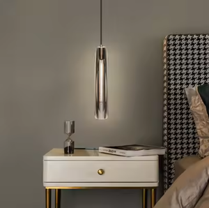 Zèle Éclairage Moderne Maison Décorative Simple Design Intérieur Pendentif Anthracite Cristal Pendentif Lumière - Product Image 5